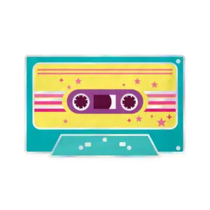 Servilletas de papel Retro Disco, 33x21 cm, 10 uds.