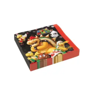 Servilletas de papel Super Mario, 33 x 33 cm, 20 uds.