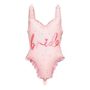 Traje de baño con globo de aluminio - Novia, 18x30" / 46x76 cm