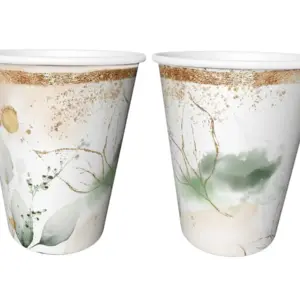 Vasos de papel "Feelings", rosa, 240 ml, 8 uds.