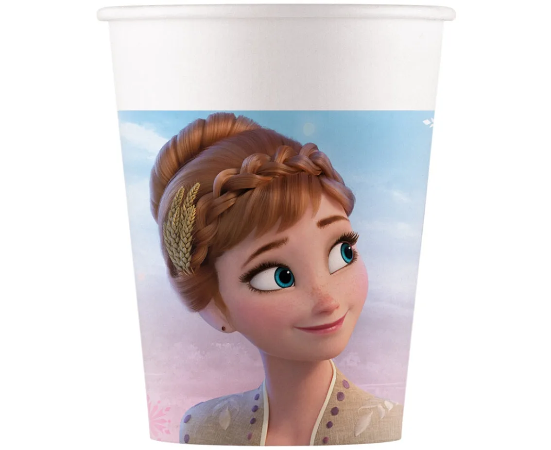 Vasos de papel Frozen 2 Wind Spirit, 200 ml, 8 uds.