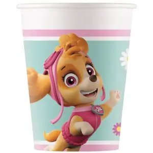 Vasos de papel La Patrulla Canina - Skye y Everest, 200 ml, 8 uds.