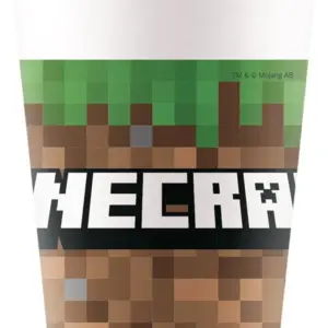 Vasos de papel Minecraft, 200 ml, 8 uds.