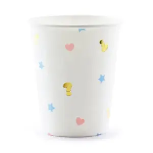 Vasos de papel Niño o Niña, 200ml, 6 uds.