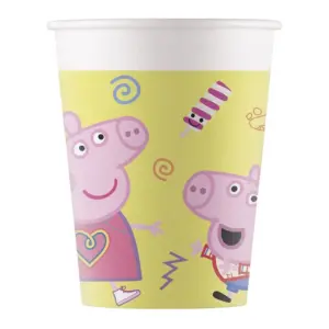 Vasos de papel Peppa Pig, 200 ml, 8 uds.