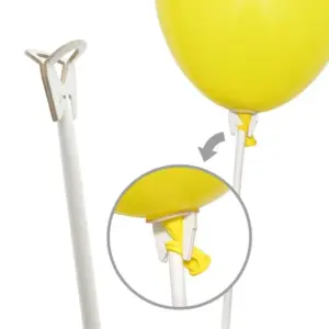 Vasos y palitos de papel con forma de globo, 100 uds., 35 cm